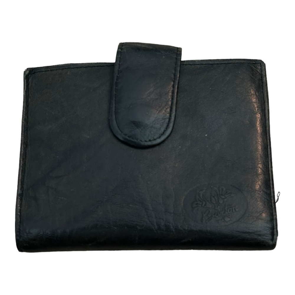 Buxton Women’s Wallet Top Grain Cowhide Vintage‎ Black With Coin Purse